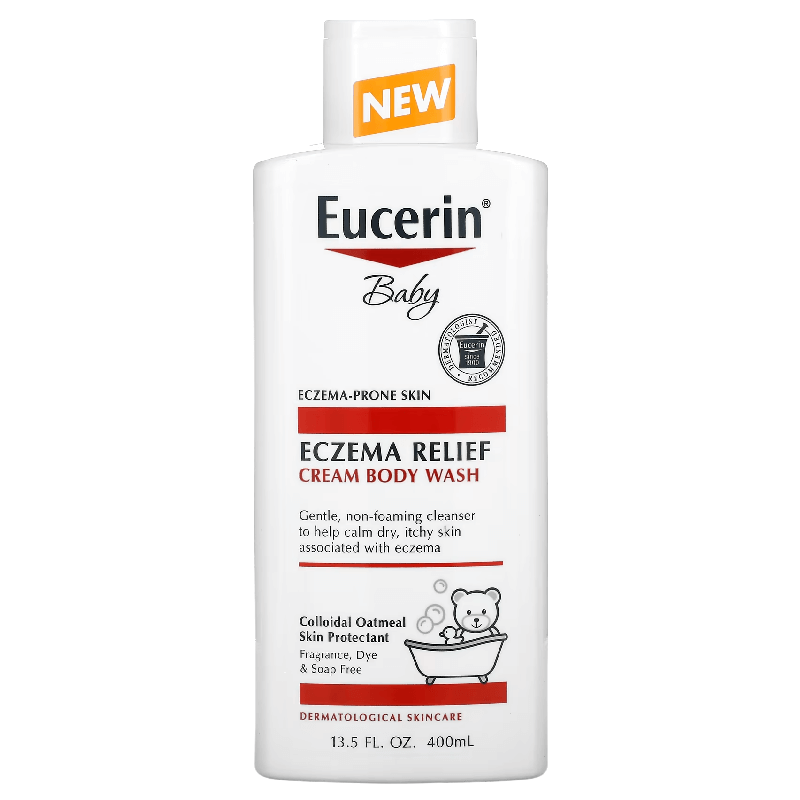 eucerin cream roughness relief 16 oz 454 g Крем-гель для душа Eucerin Eczema Relief Baby, 400 мл