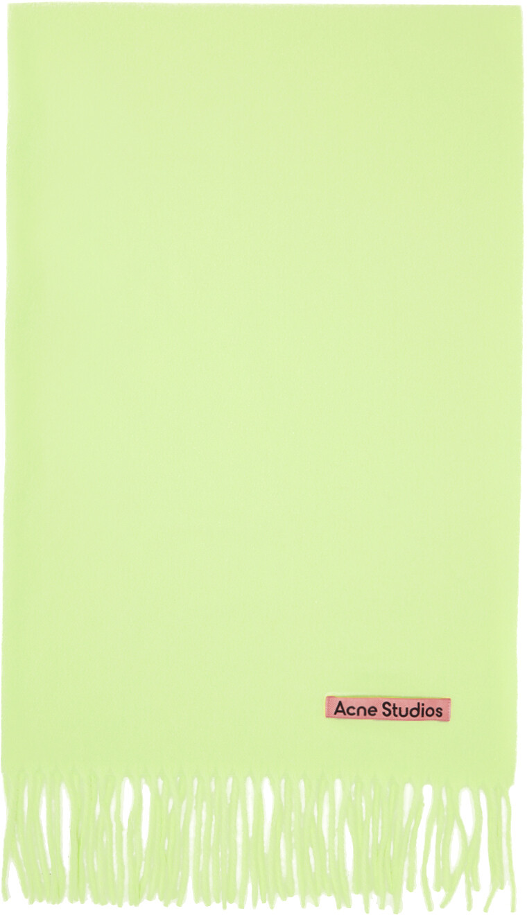 

Зеленый шарф c бахромой Acne Studios