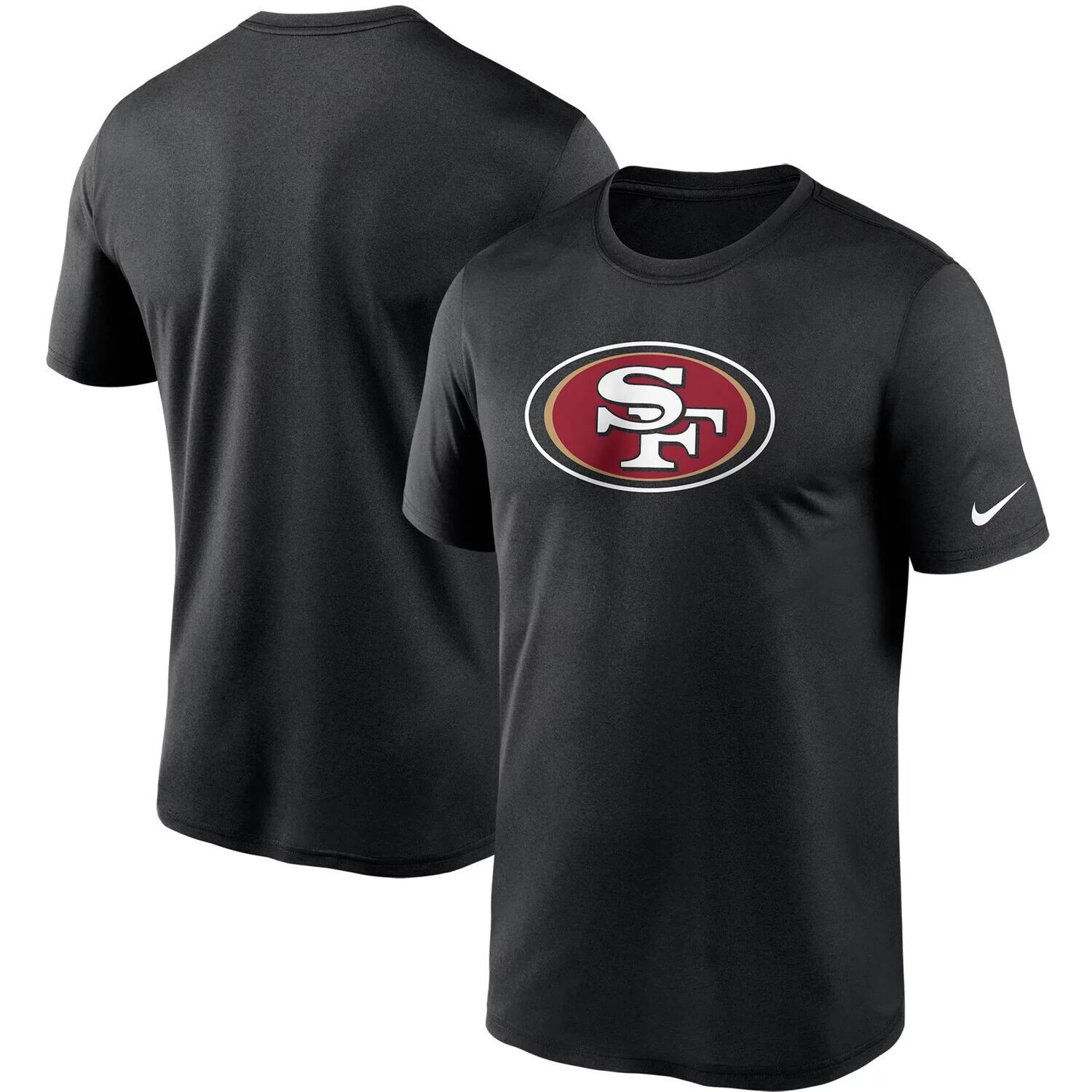 

Мужская черная футболка с логотипом Nike San Francisco 49ers Essential Legend Performance, Черный