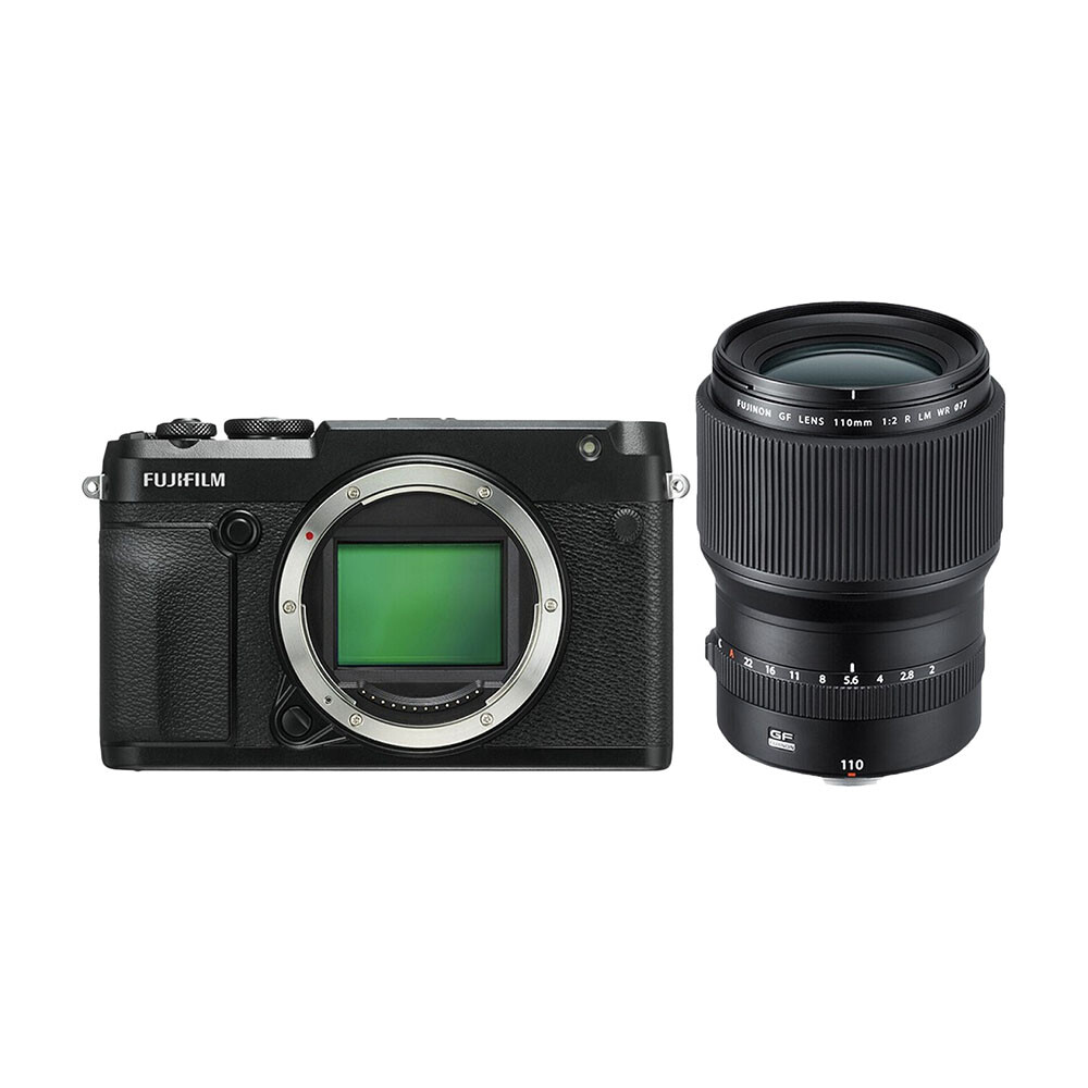 

Фотоаппарат Fujifilm GFX 50R + GF 110mm f/2 R LM WR, черный