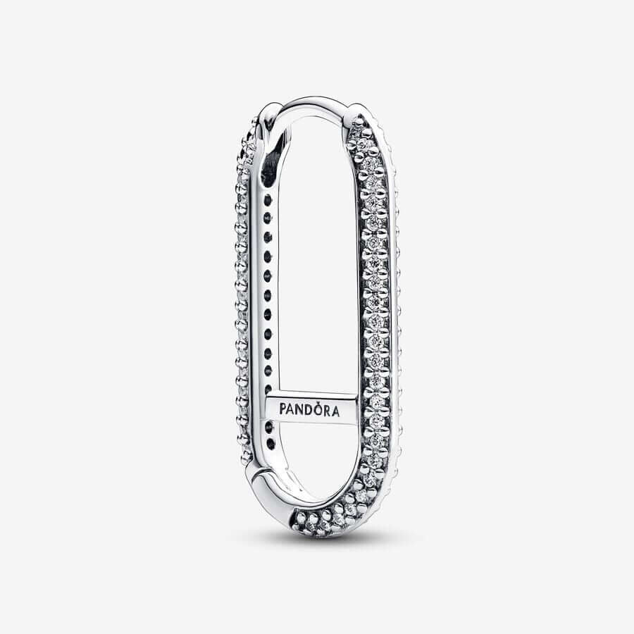 

Серьга одиночная Pandora ME Extended Pavé Link, серебро/цирконий