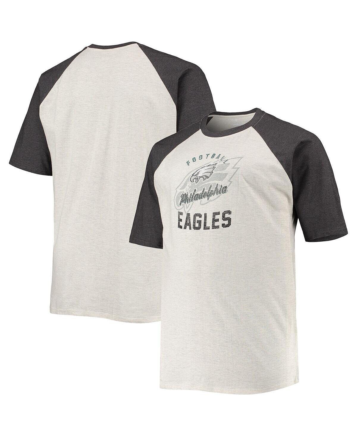 

Мужская футболка с принтом овсянки и древесного угля philadelphia eagles big and tall с регланами Profile, мульти