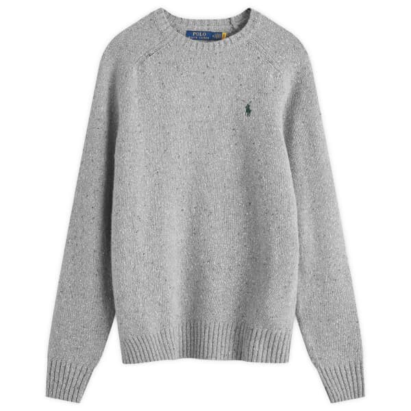 

Вязаная толстовка Donegal Polo Ralph Lauren, серый