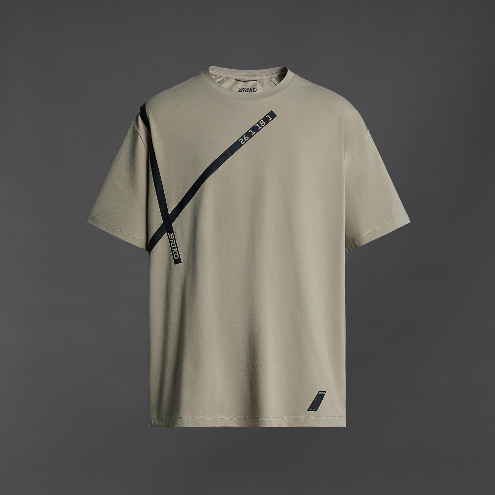 Спортивная футболка Zara Briko Print, светло-коричневый
