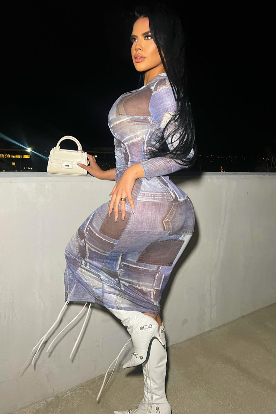 

Платье Fashion Nova D24231, синий