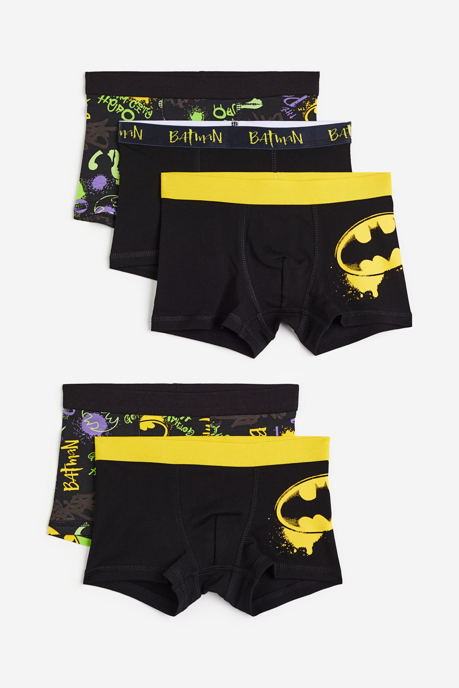 Комплект трусов H&M Kids Boxer Batman, 5 предметов, черный – заказать из-за  рубежа в «CDEK.Shopping»