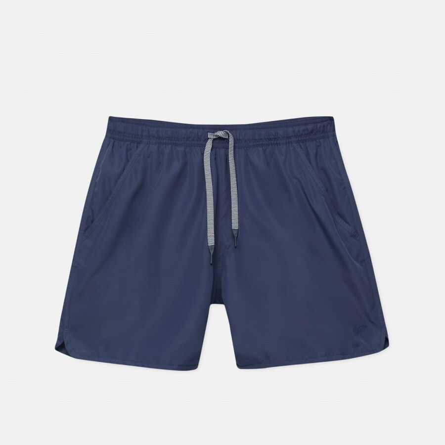 

Шорты для плавания Pull&Bear Basic With Drawstring, темно-синий