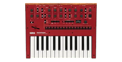 

Синтезатор Korg, красный