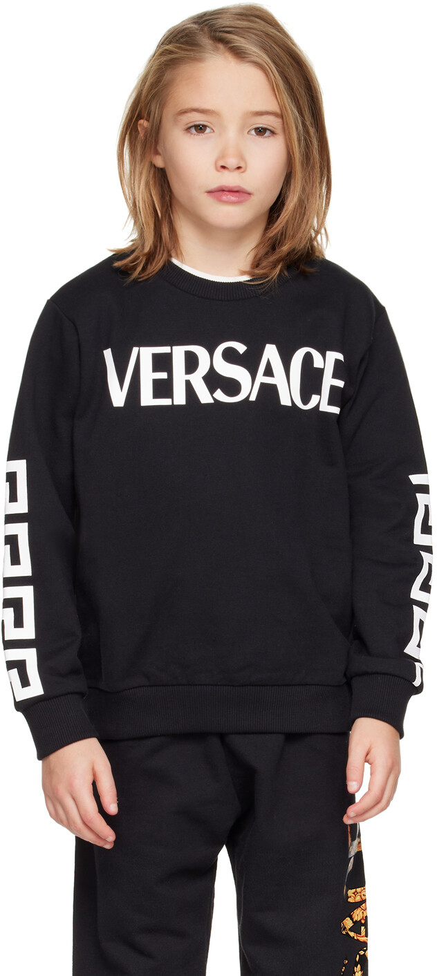

Детская черная толстовка Greca Versace, Черный