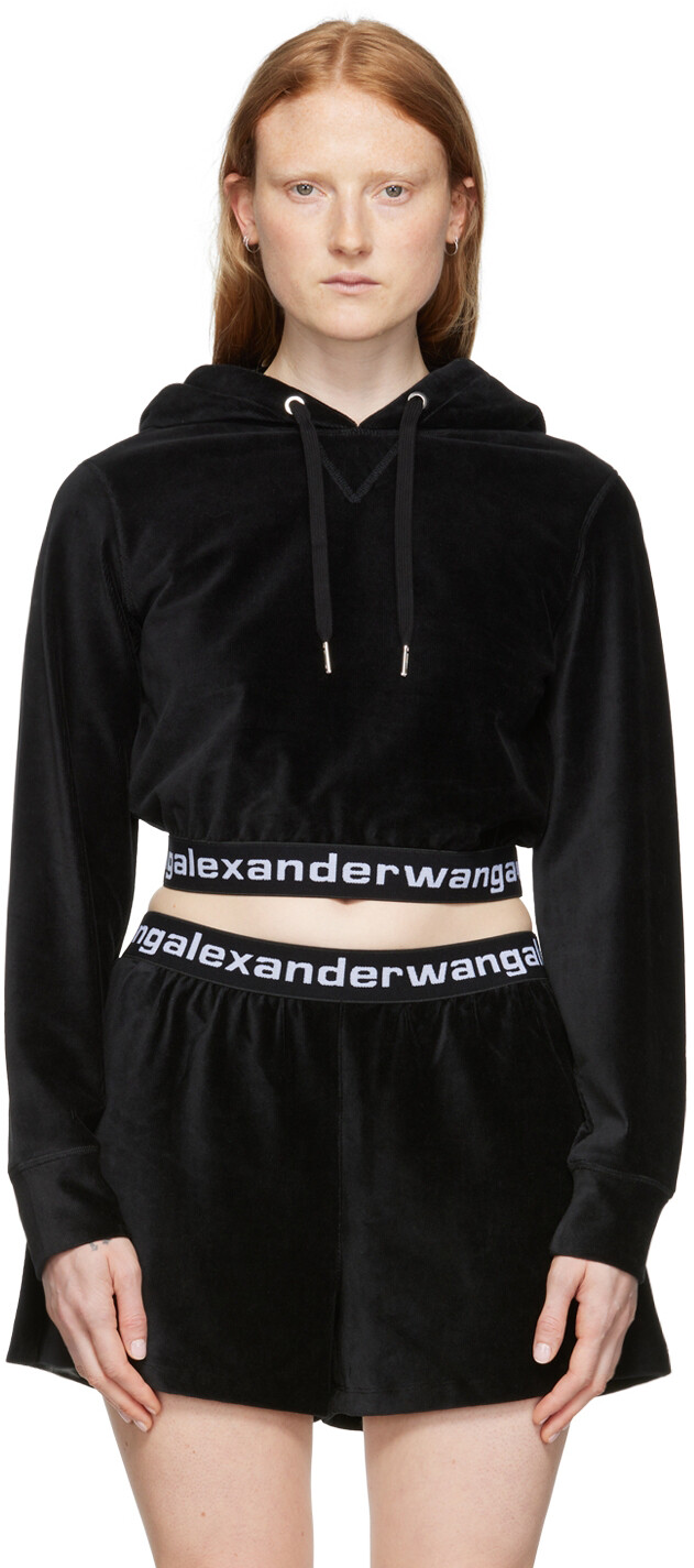 

Черный худи из хлопка alexanderwang.t
