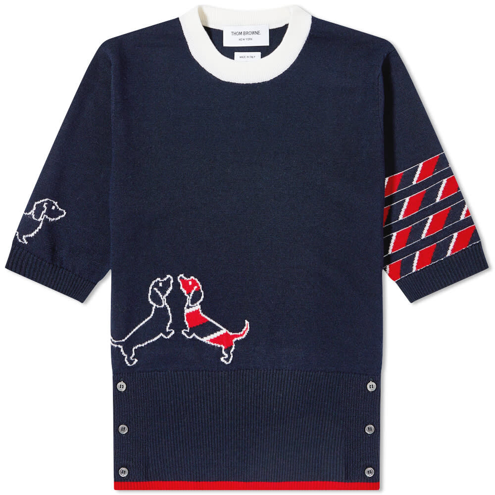 

Джемпер Thom Browne 4 Bar Hector Intarsia Short Sleeve Knit