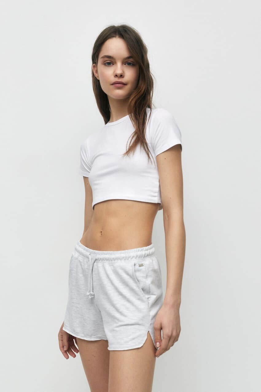 

Спортивные шорты Pull&Bear, серый
