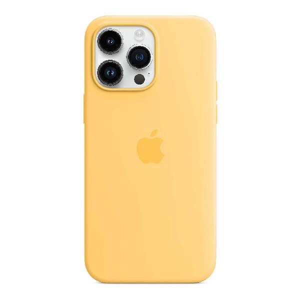 Чехол силиконовый Apple iPhone 14 Pro Max с MagSafe, sunglow противоударный силиконовый чехол finish him на apple iphone xr 10r айфон икс р
