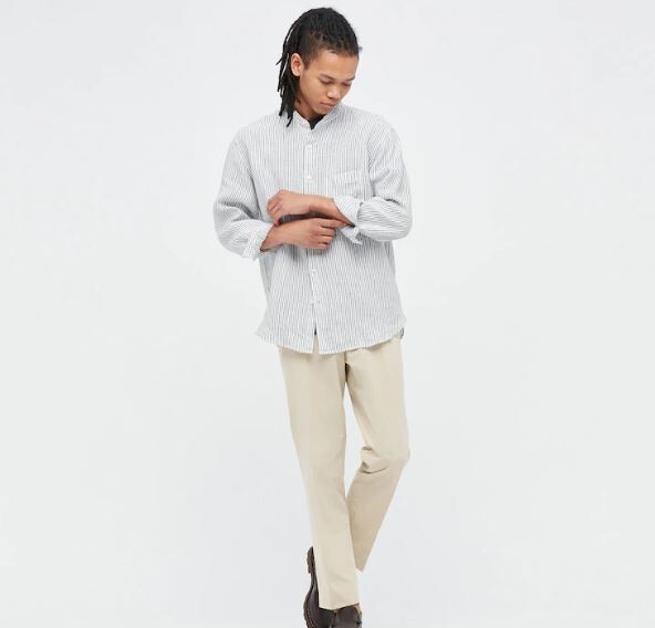 

Мужские брюки Airsense Uniqlo Ultra Light Cotton-like (короткие) бежевый