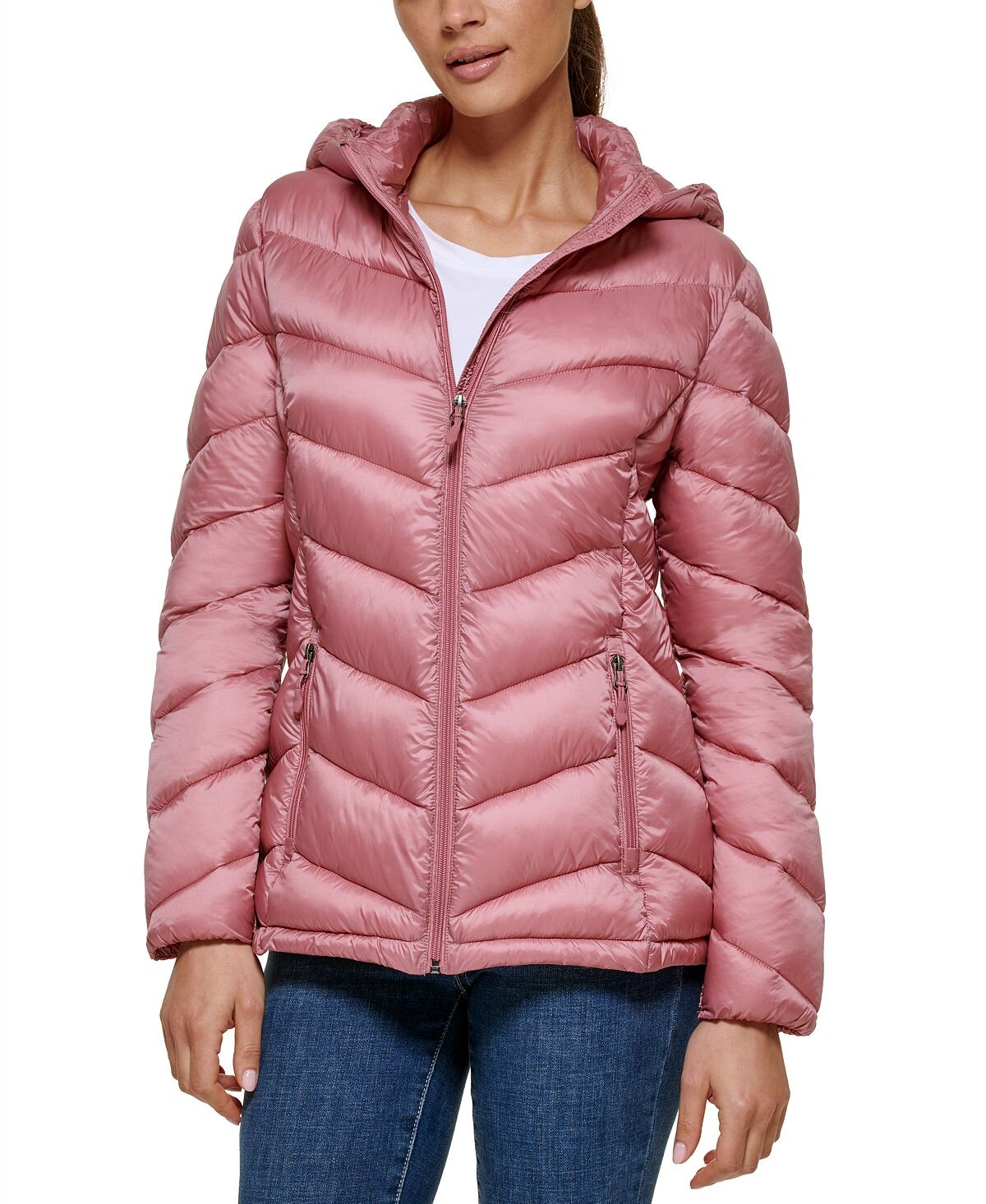 

Пуховик с капюшоном для женщин, созданный для macy's Charter Club, мульти