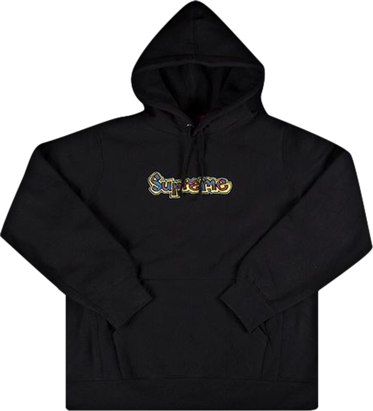толстовка bkk logo hooded sweatshirt l black Толстовка Supreme Gonz Logo Hooded Sweatshirt 'Black', черный