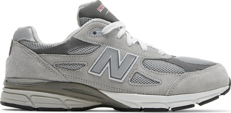 Детские кроссовки New Balance 990v3, серый/зеленый - фото