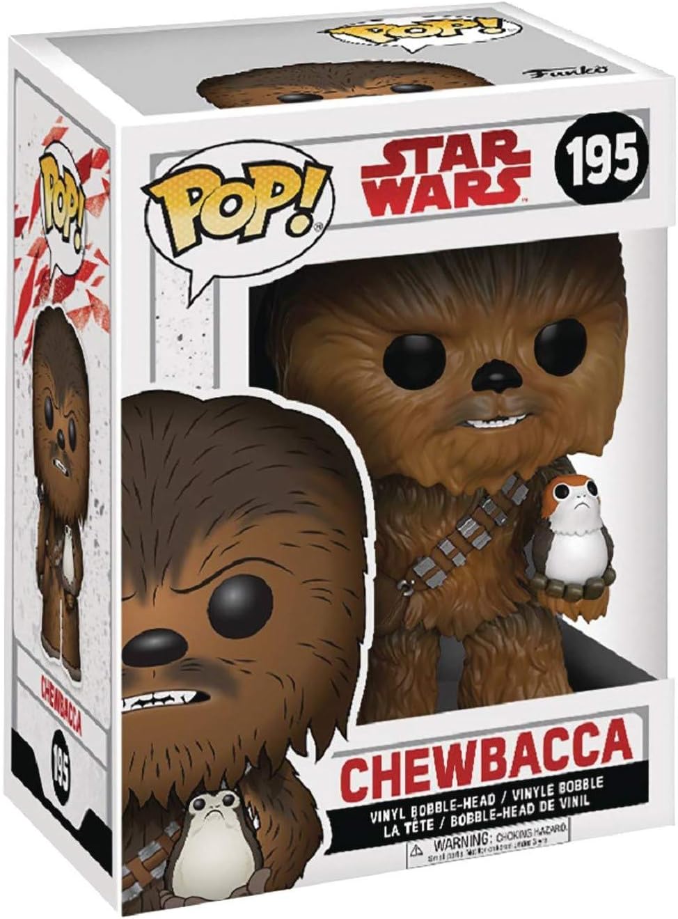 Фигурка Funko POP! Star Wars: The Last Jedi - Chewbacca with Porg фигурка funko pop bobble star wars the last jedi finn 130130