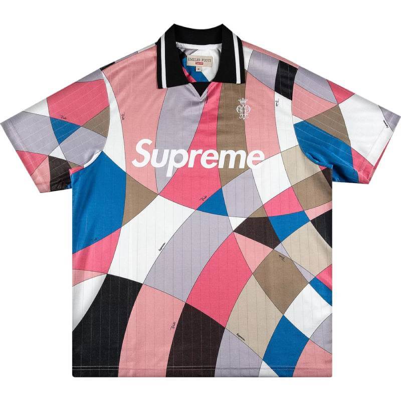Футболка Supreme x Emilio Pucci Soccer Jersey, розовый