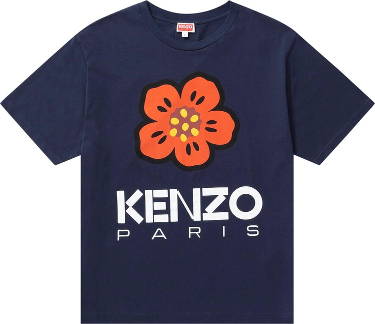 Футболка Kenzo Boke Flower T-Shirt 'Midnight Blue', синий
