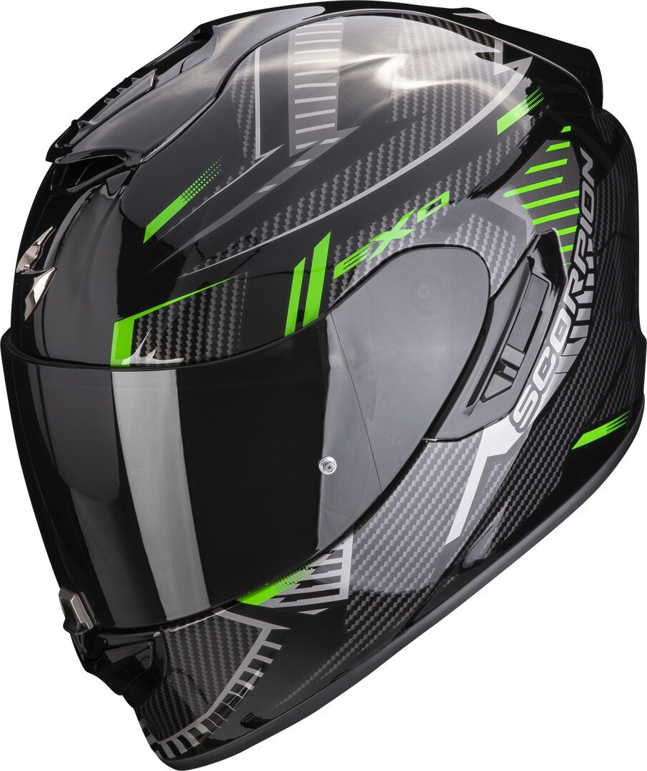 

Scorpion EXO-1400 Evo Air Shell Шлем, черный/зеленый