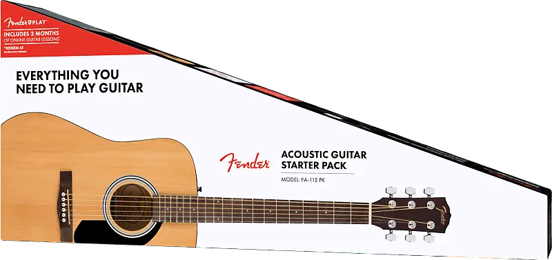 

Fender FA-115 Deadnought Pack, натуральный корпус, накладка на гриф из орехового дерева FA-115 Dreadnought Beginner Acoustic Guitar Pack