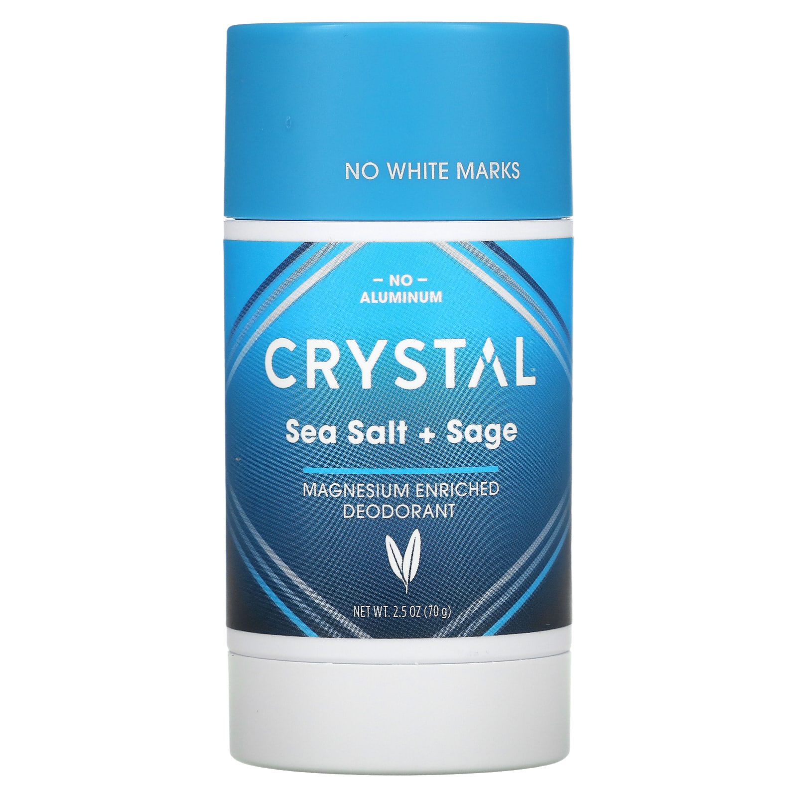 Обогащенный Магнием Дезодорант Crystal Body Deodorant, морская соль + шалфей, 70 г crystal обогащенный магнием дезодорант легкий и мягкий 70 г 2 5 унции