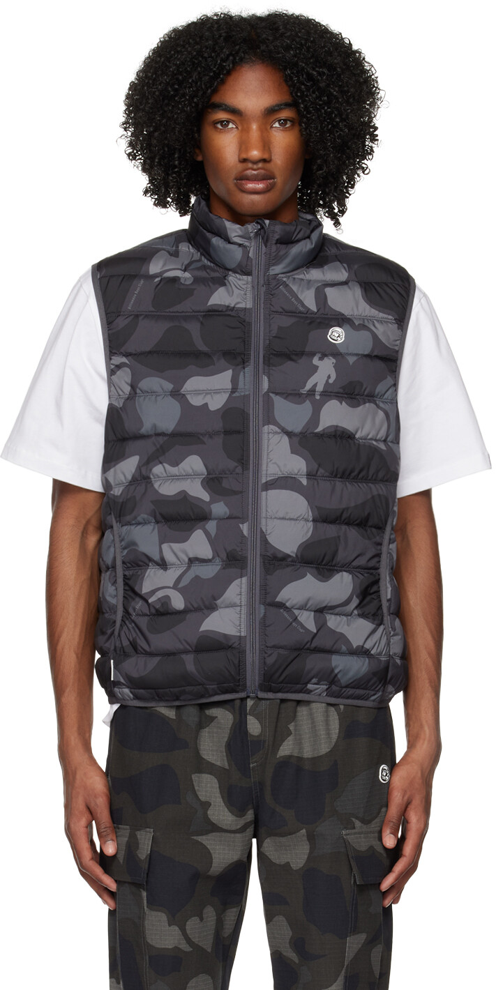 

Черный легкий жилет с камуфляжным принтом Billionaire Boys Club