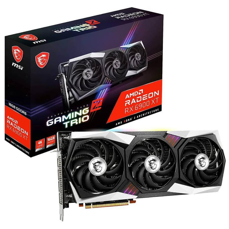 Видеокарта MSI AMD Radeon RX 6900 XT GAMING Z TRIO, 16Гб - фото