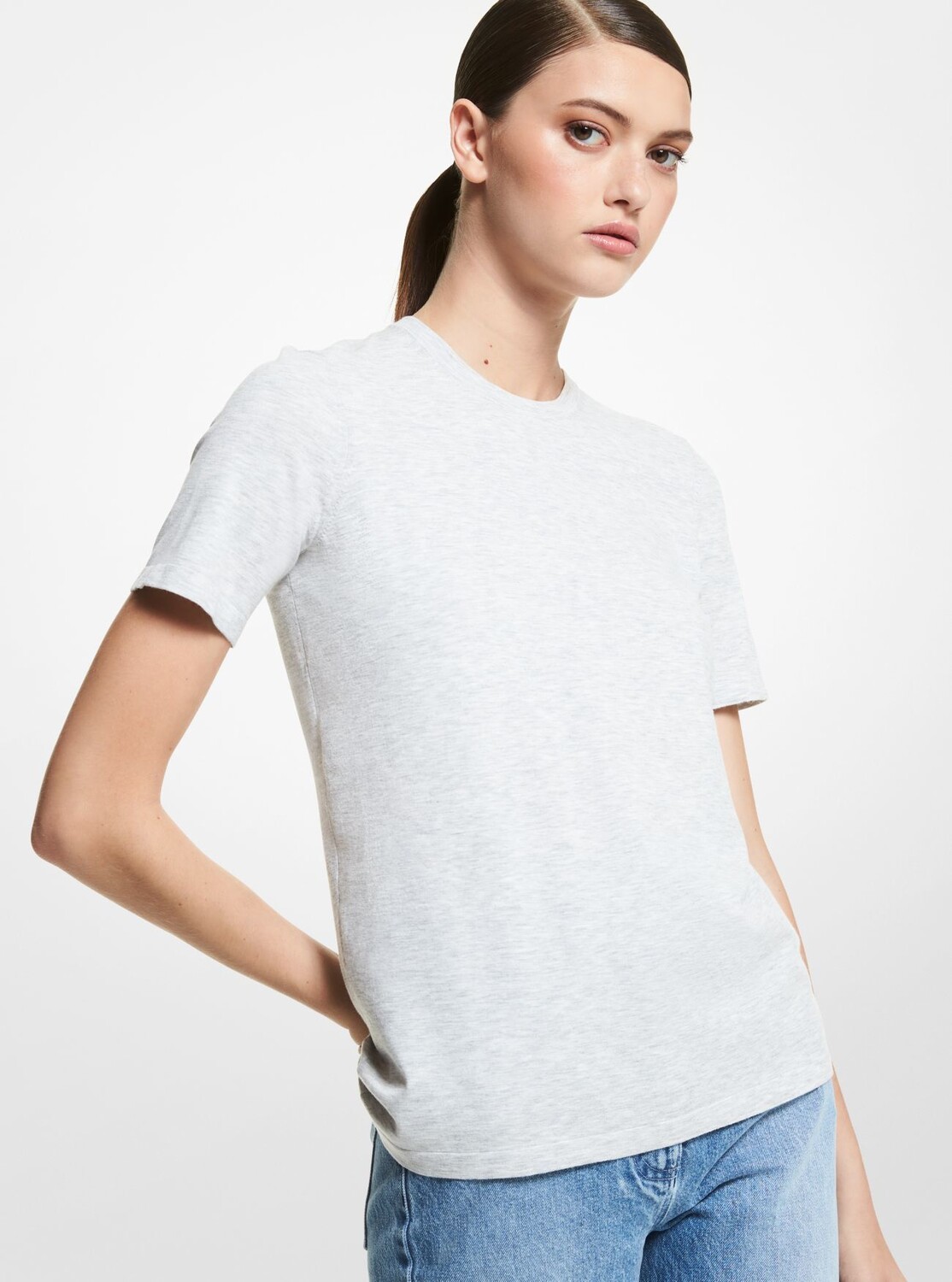 

Футболка Michael Michael Kors Stretch Viscose, серый