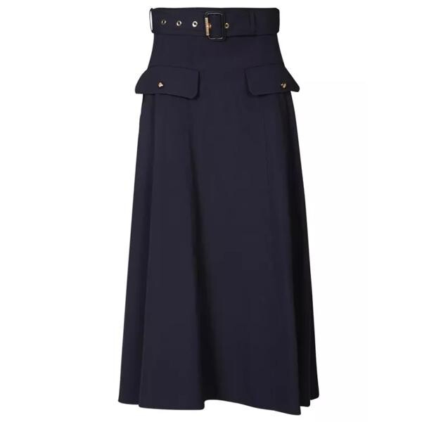 

Юбка blue high-waist skirt Alexander Mcqueen, черный