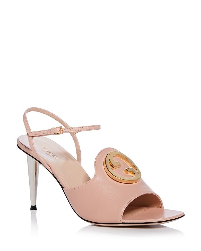 

Женские босоножки на высоком каблуке с логотипом Blondie Gucci