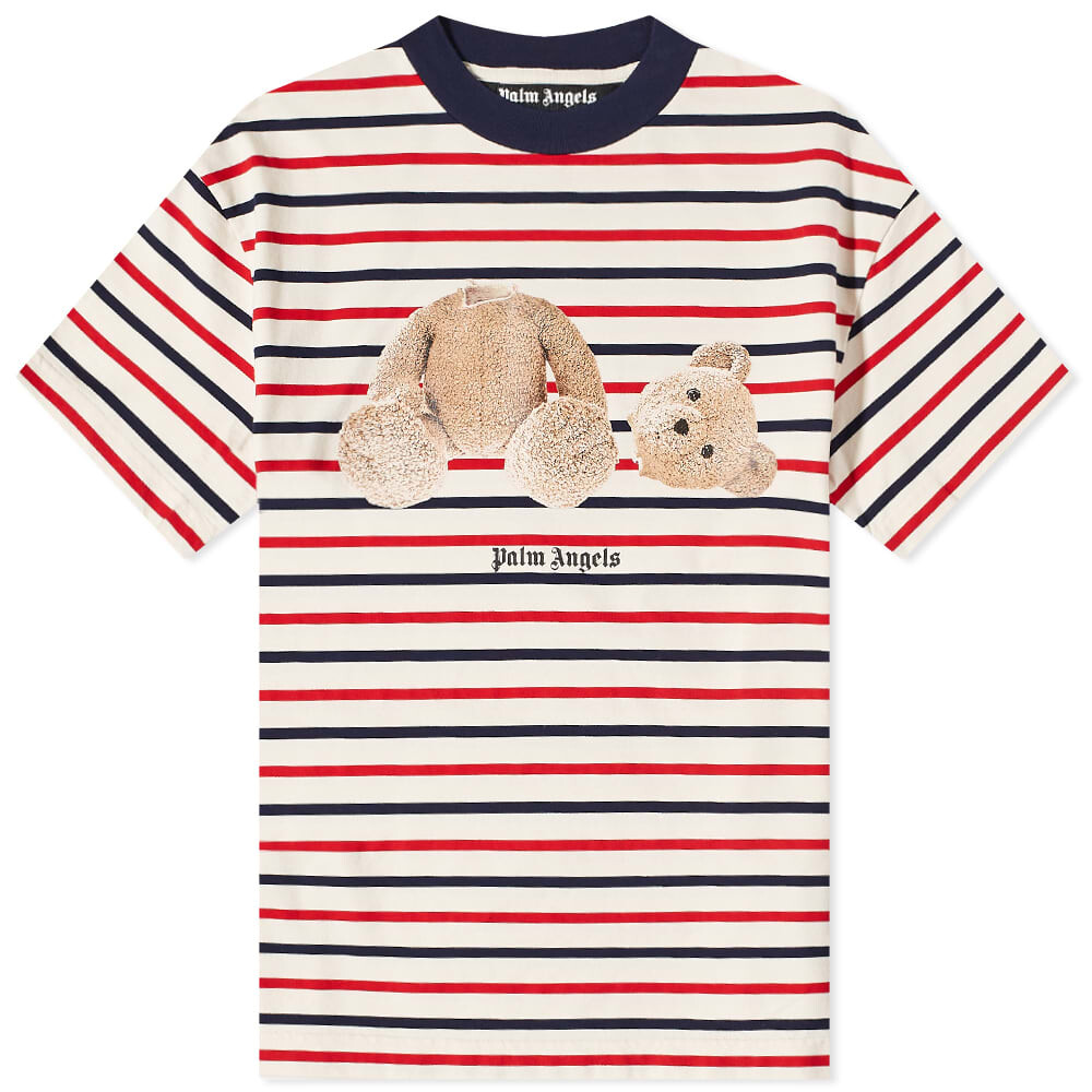 

Футболка Palm Angels Kill The Bear Striped Tee