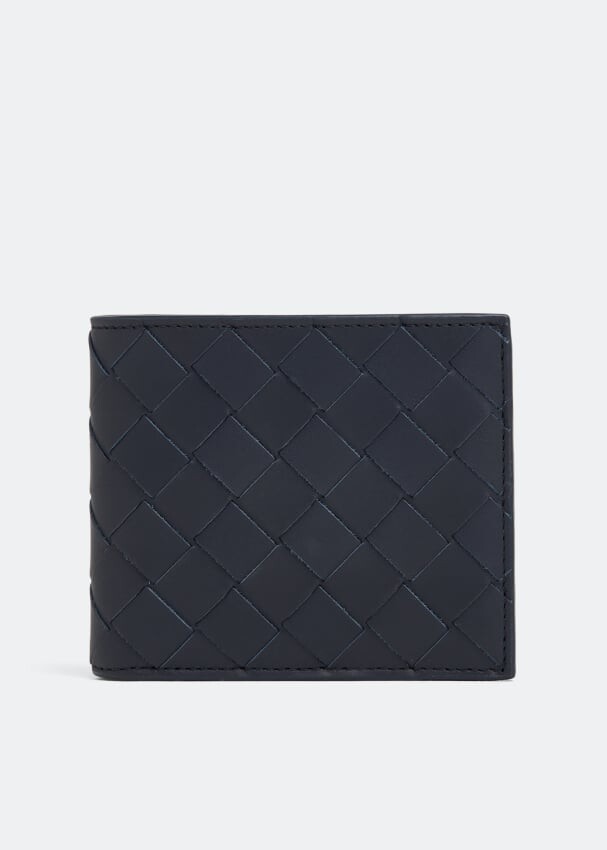

Кошелек BOTTEGA VENETA Intrecciato bi-fold wallet, синий