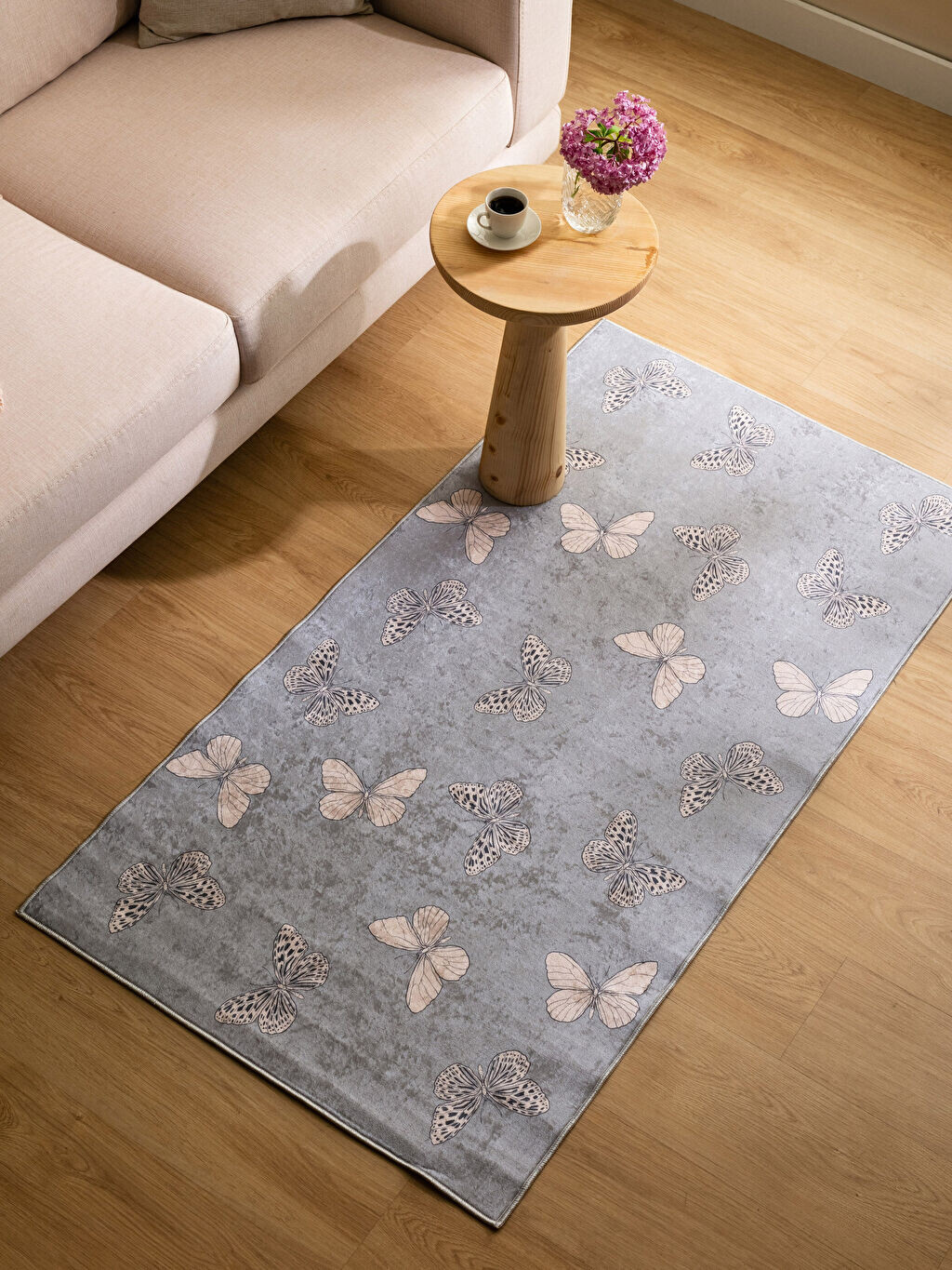 

Ковер с принтом бабочки 80x150 см LCW Home