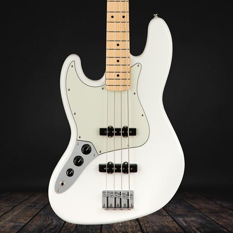

Fender Player Jazz Bass для левой руки, кленовый гриф - полярно-белый