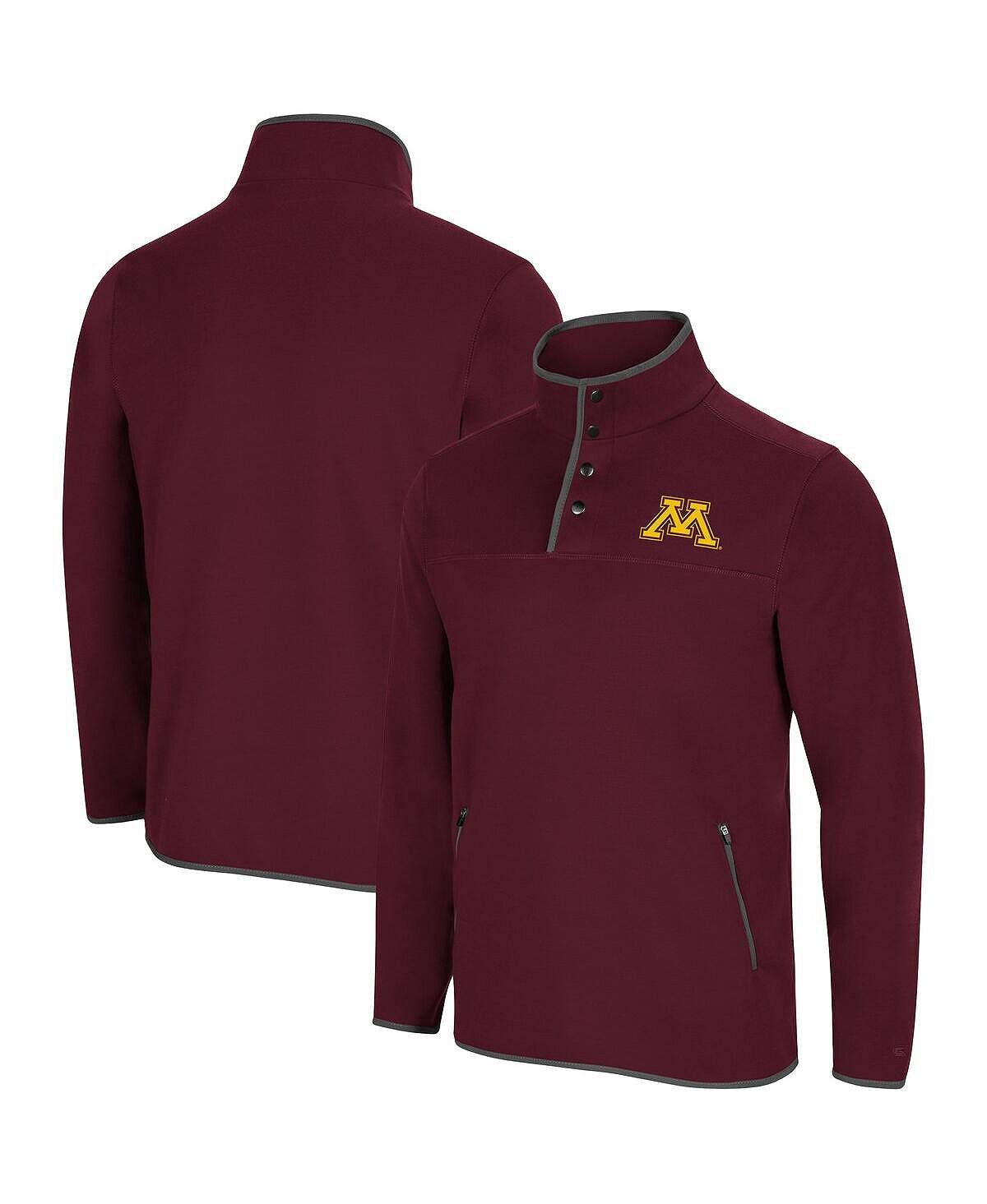 

Мужская куртка maroon minnesota golden gophers rebound snap на кнопках Colosseum