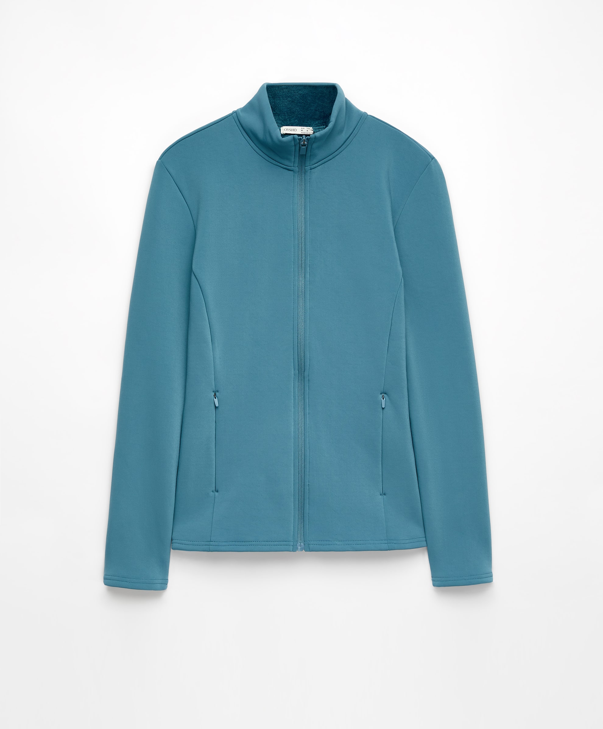 Толстовка Oysho Seamless Super Extra Warm Technical, голубой куртка uniqlo uv protection pocketable upf40 синий