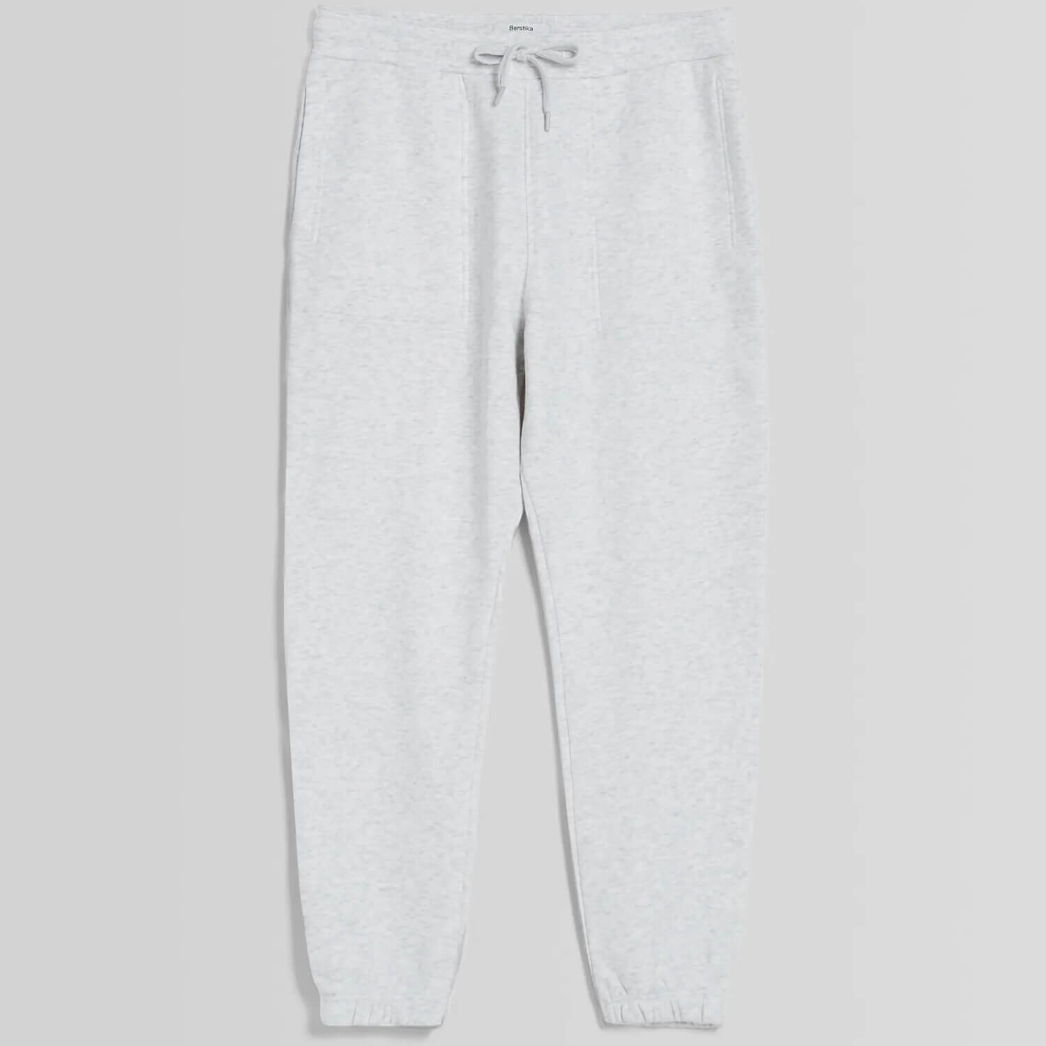 

Брюки Bershka Plush Joggers, светло-серый