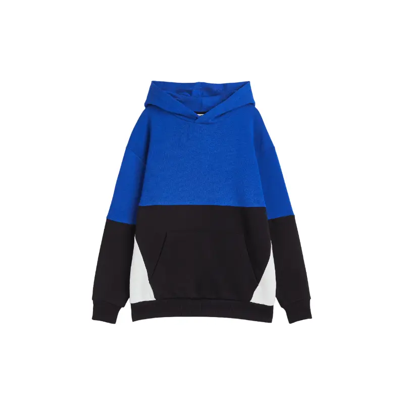 

Толстовка H&M Oversized Hoodie, синий/черный