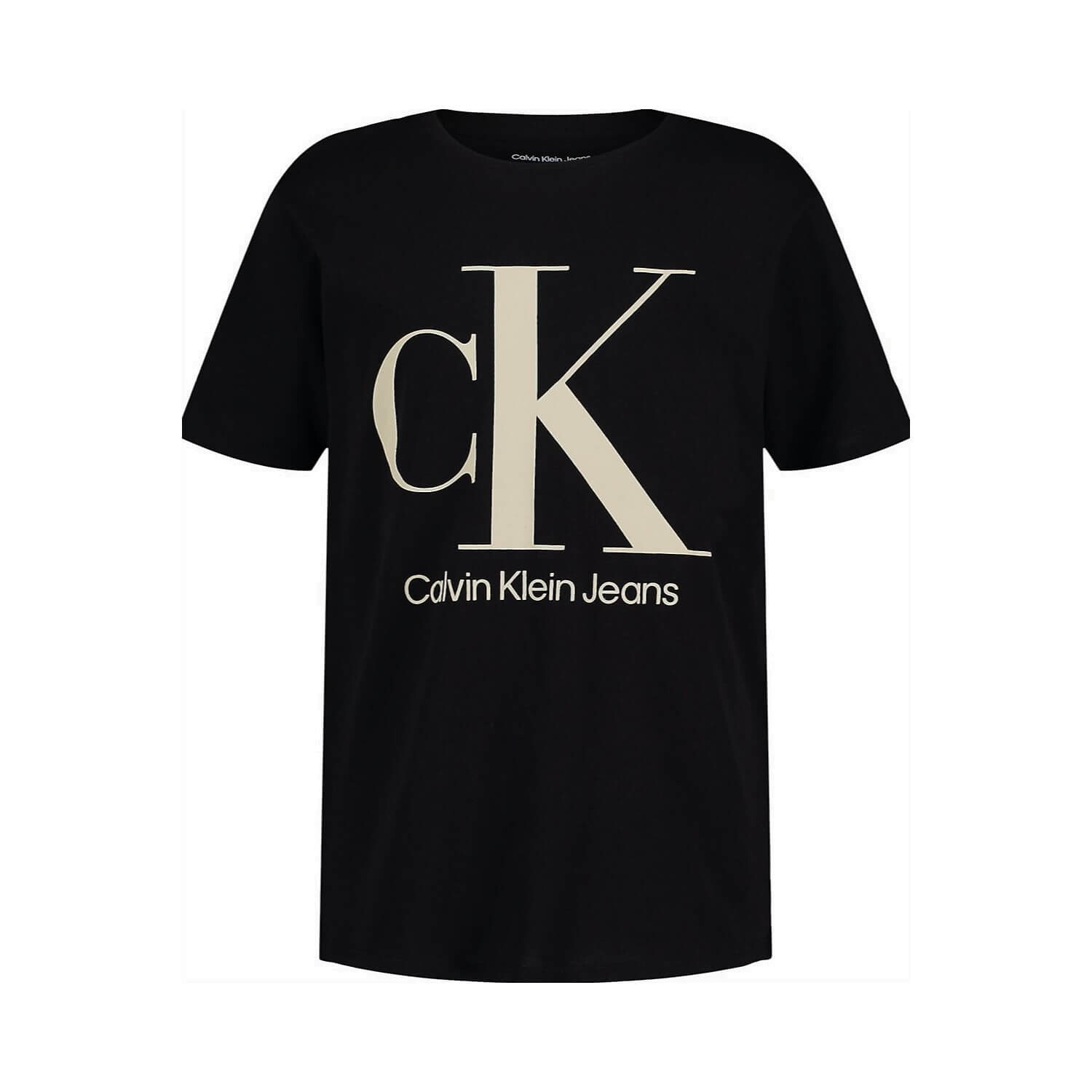 

Футболка оверсайз для мальчиков Calvin Klein Monogram Logo Crewneck, черный