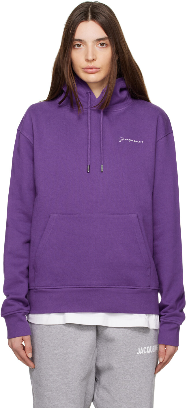 

Худи фиолетового цвета 'Le Sweatshirt Brodé' Jacquemus, Фиолетовый