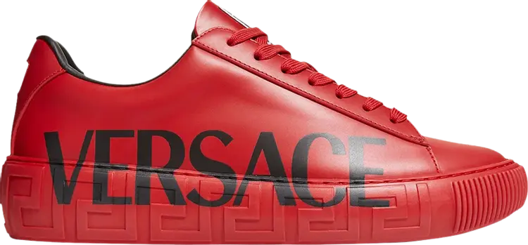 

Кроссовки Versace Medusa Low Logo Print - Scarlet, красный