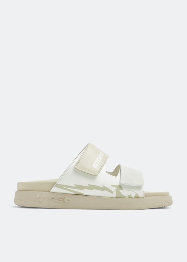 

Сандалии ENTERPRISE JAPAN Velcro sandals, бежевый