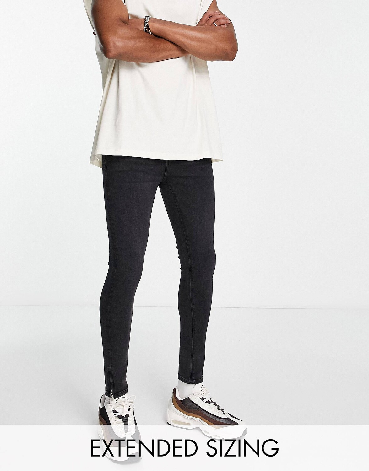 

Джинсы ASOS DESIGN Power Stretch, чёрный