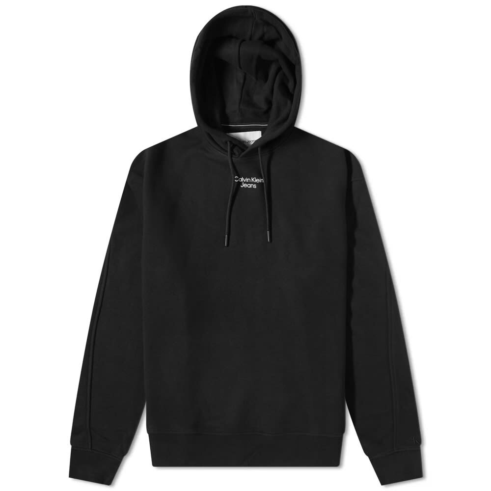 

Толстовка Calvin Klein Stacked Logo Hoody, Черный