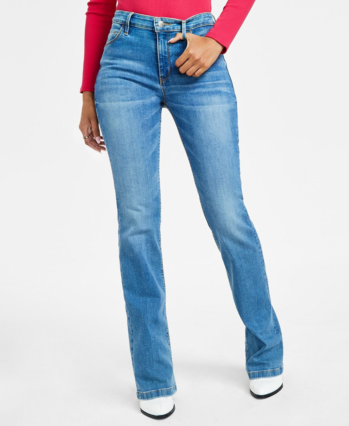 Женские сексуальные джинсы bootcut со средней посадкой GUESS