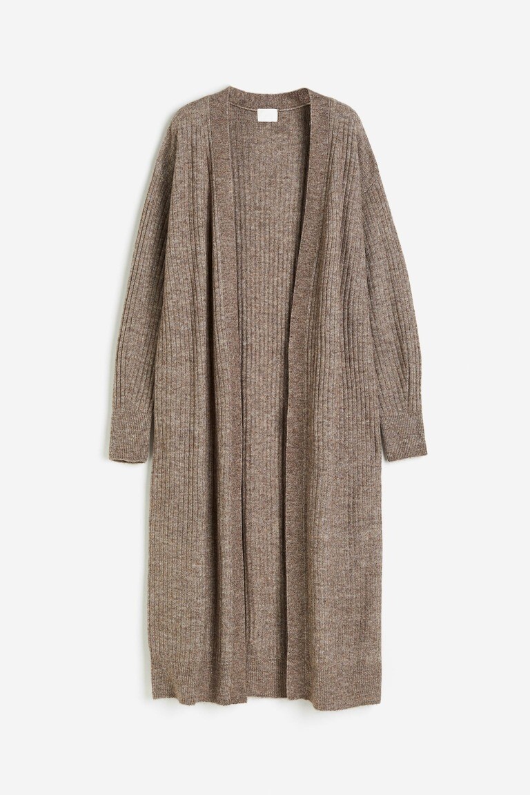 

Длинный кардиган H&M, темно-бежевый