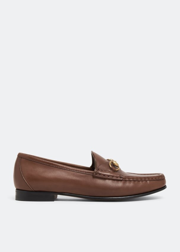 

Лоферы GUCCI 1953 Horsebit loafers, коричневый