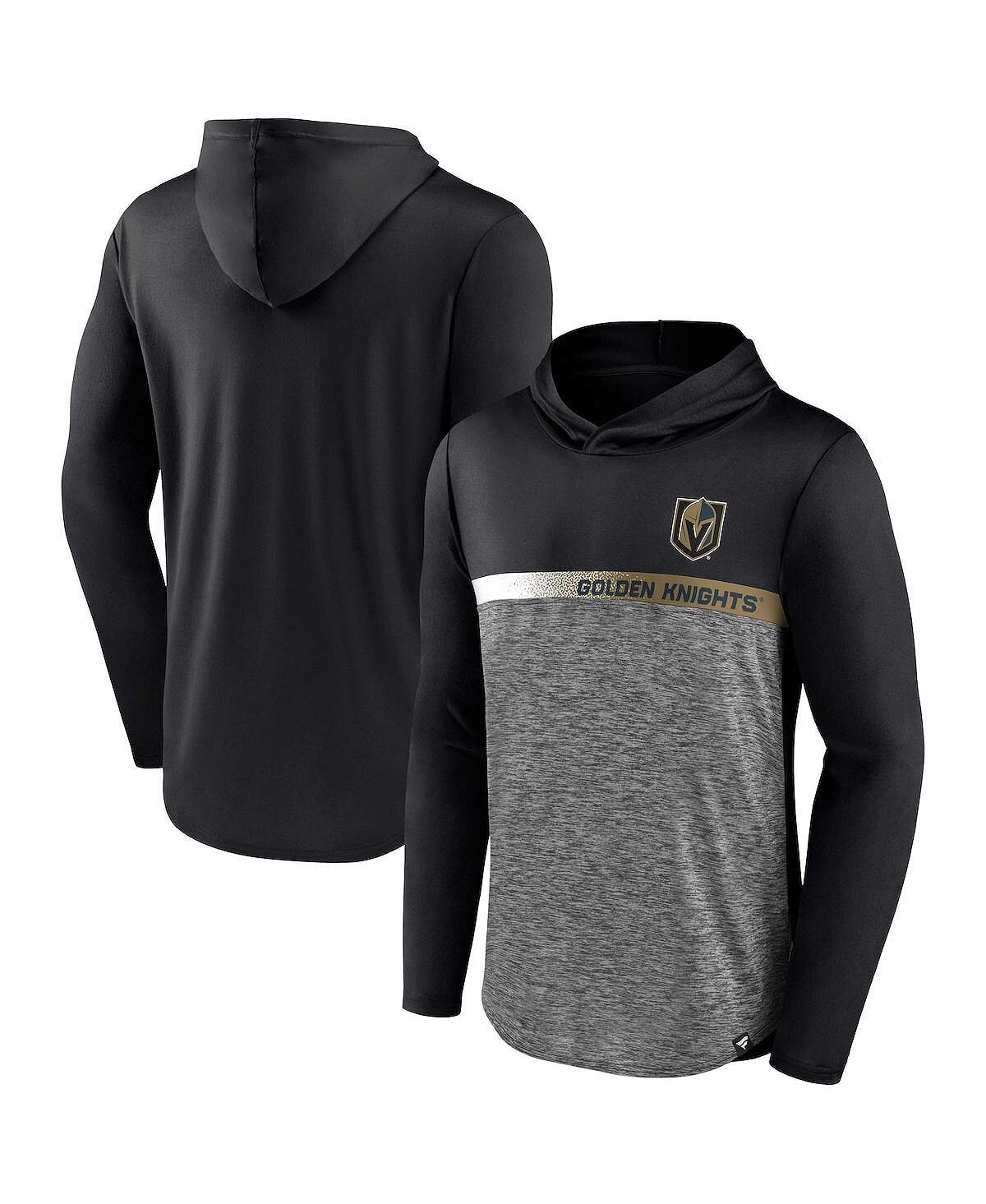 

Мужская фирменная черная толстовка vegas golden knights podium defender с капюшоном Fanatics, черный